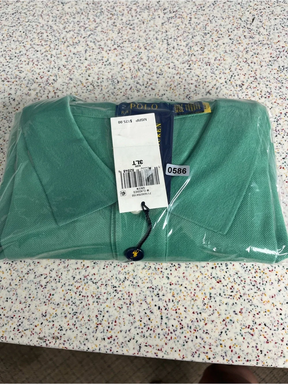 POLO Ralph Lauren Big Tall Mesh Polo Collared Shirt Art Green Men’s Size 3XLT